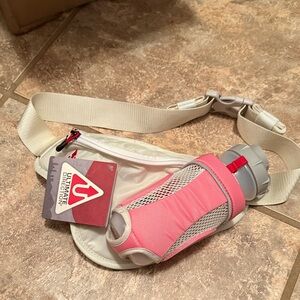 Pink and White Hydration Waist Pack
